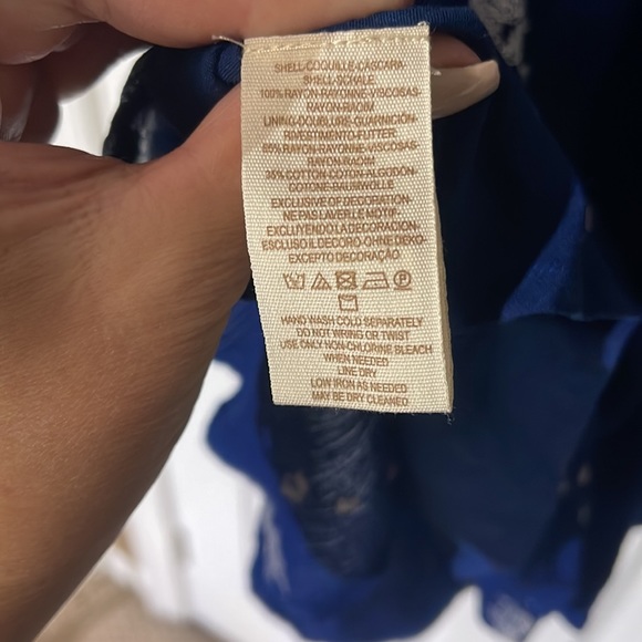 Free People dress   Size 0. Navy and white.  Absolutely beautiful - Picture 9 of 12